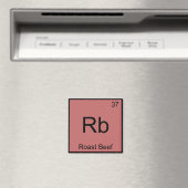 Rb - ローストビーフ おもしろ 化学 元素記号 Tシャツ マグネット (インサイチュ (食洗機))