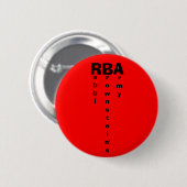 RBAのabbi、rmy rownstein 缶バッジ (正面&裏面)