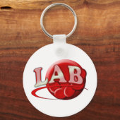 RBC MLT LABORATORY SWUSHロゴ – 医療用臨床 キーホルダー (正面)
