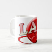 RBC MLT LABORATORY SWUSHロゴ – 医療用臨床 コーヒーマグカップ (正面左)