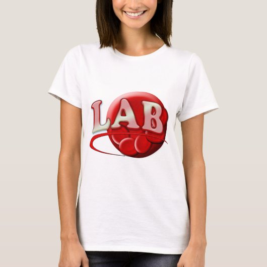 RBC MLT LABORATORY SWUSHロゴ – 医療用臨床 Tシャツ (正面)
