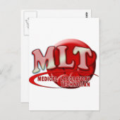 RBC MLT LABORATORY SWUSHロゴ – MED LAB TECH ポストカード (正面/裏面)