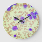 RBCs WBCsスライド顕微鏡血液学研究室 ラージ壁時計 (正面)