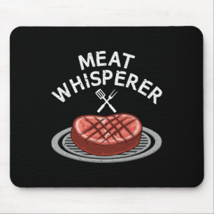 Rbecue Meat おもしろい Art Women 男性へ Rbeque Bbq Lov マウスパッド