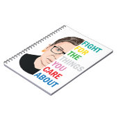 RBGが自分の取り組みのために戦気にう ノートブック (左側)