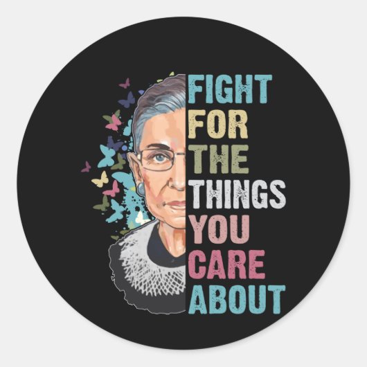 RBGが自分の取り組みのために戦気にう ラウンドシール (正面)