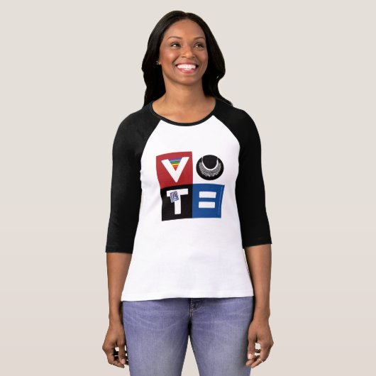 RBGとAllの平等に投票！ Tシャツ (正面フル)