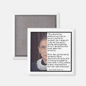 RBGによる子どもの出産引用文 マグネット (正面/裏面)