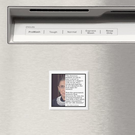 RBGによる子どもの出産引用文 マグネット (インサイチュ (食洗機))