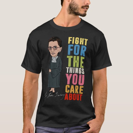 RBGに関する気にこと戦う Tシャツ (正面)