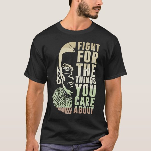 RBGに関する気にこと戦う Tシャツ (正面)