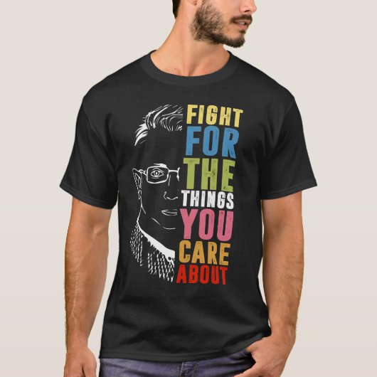 RBGに関する気にこと戦う Tシャツ (正面)