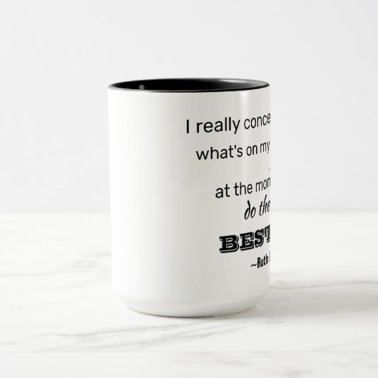 RBGの最高の引用文感動的Cof マグカップ (中央)