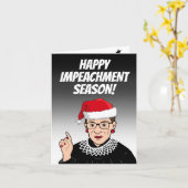 RBGの歓迎の弾劾シーズン カード (黄色い花)