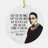 RBGは貴様の取り組み気にで戦う セラミックオーナメント (正面)