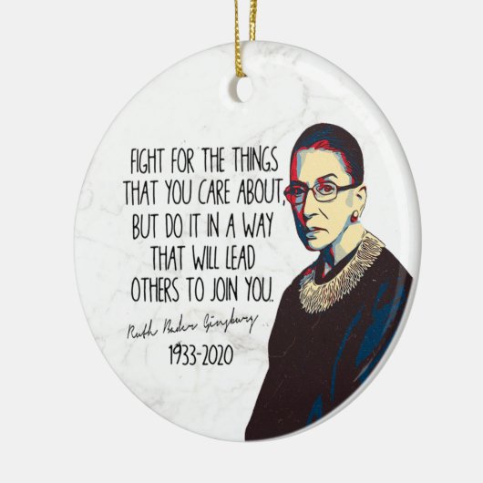 RBGは貴様の取り組み気にで戦う セラミックオーナメント (左)