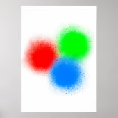 RBGカラーWallArt ポスター (正面)