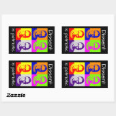 RBGスタンプ 長方形シール (シート)