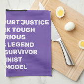 RBGトリビュートNYタフパープル キッチンタオル (四つ折り)