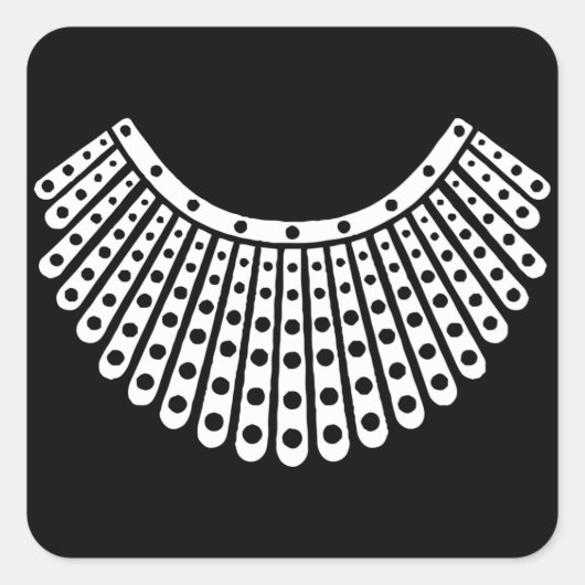 RBGルスバダーギンズバーググリッターお気に入りのカラー スクエアシール (正面)