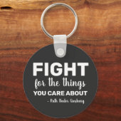 RBGルスバダーギンズバーグ引用文フェミニスト自由主義の キーホルダー (正面)