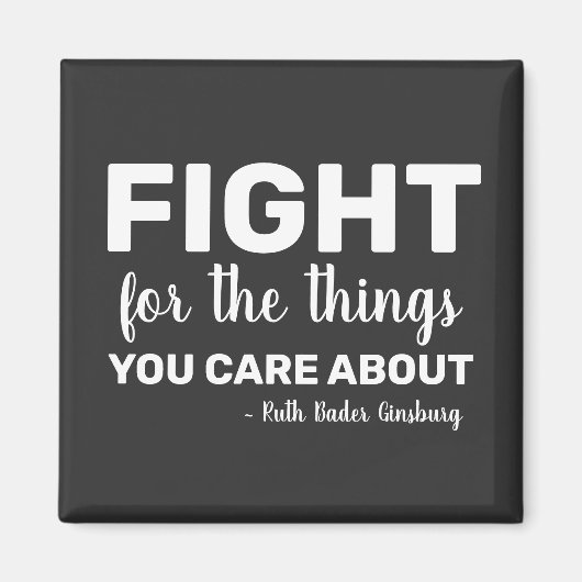 RBGルスバダーギンズバーグ引用文フェミニスト自由主義の マグネット (正面)