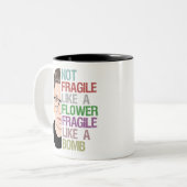 RBGルース・バダーギンズバーグ花のように壊れやすい ツートーンマグカップ (正面左)