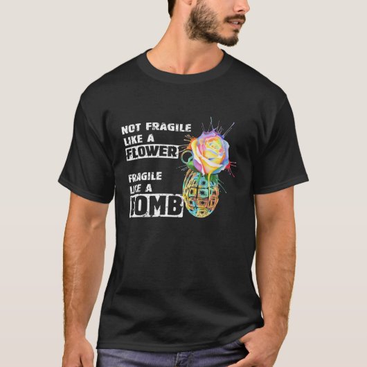 RBGルース・バッダーは花のように壊れにくいL Tシャツ (正面)