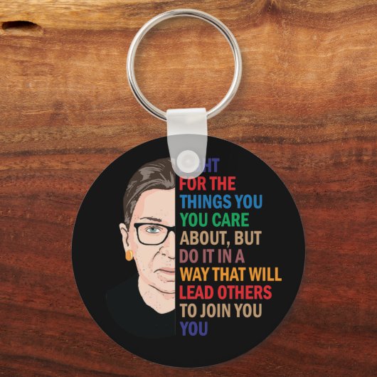 Rbg引用文、お前の事のために戦う気に キーホルダー (正面)