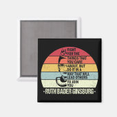 RBG引用文、お前の事のために戦気にう マグネット (正面/裏面)