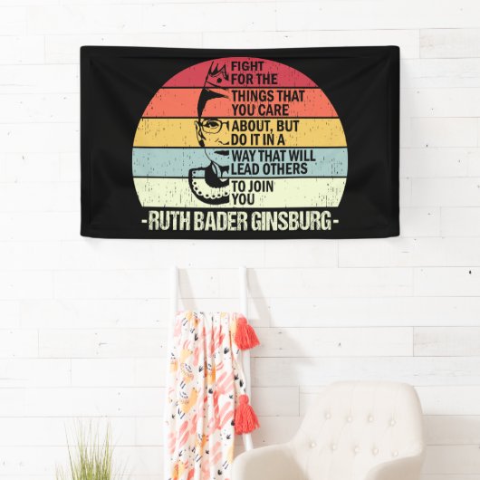 RBG引用文、お前の取り組みに気について 横断幕 (インサイチュ)