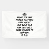 Rbg引用文、お前の取り組みに気について 横断幕 (横)