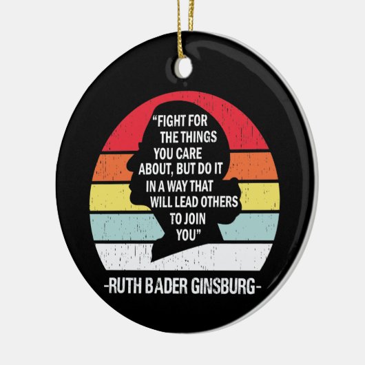 RBG引用文、お客様の目的に合気にう戦い セラミックオーナメント (左)