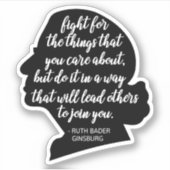 RBG引用文、ギンズバーグ引用文、ルスバダーギンズバーグ シール (正面)