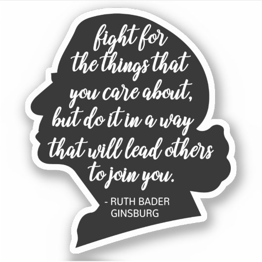 RBG引用文、ギンズバーグ引用文、ルスバダーギンズバーグ シール (正面)