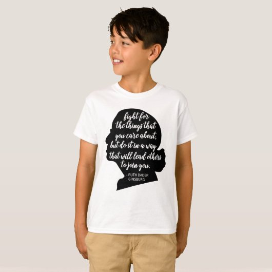 RBG引用文、ギンズバーグ引用文、ルスバダーギンズバーグ Tシャツ (正面フル)