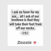 Rbg引用文, Anastic RBG, Ruth Badger Ginsburg シール (シート)