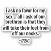 Rbg引用文, Anastic RBG, Ruth Badger Ginsburg シール (正面)