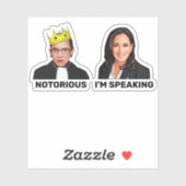 RBG悪名高きカマラハリス私は話の シール (シート)