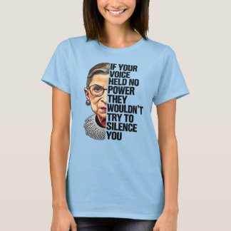 RBG あなたの声に力がないなら黙らせることもしないはずです Tシャツ
