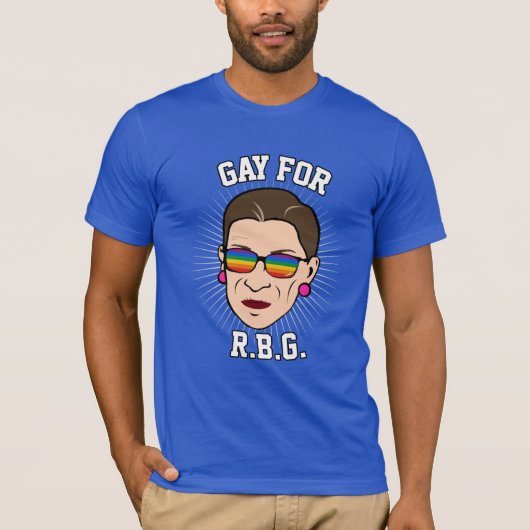 RBG -ルース・バーダー・ギンズバーグのプライド2016年-のためのゲイLGB Tシャツ (正面)