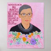 RBG「女性が所属」 ポスター (正面)