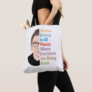 RBG -女性は決定を下すすべての場所に所属 トートバッグ