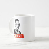 RBG: 私は異議あり コーヒーマグカップ (正面左)