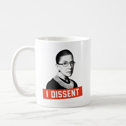 RBG: 私は異議あり コーヒーマグカップ (左)