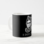 RBG "私は異議を申し立てる" – 最高裁の正義の献上品 コーヒーマグカップ (正面左)