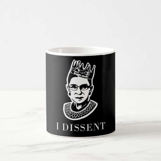 RBG "私は異議を申し立てる" – 最高裁の正義の献上品 コーヒーマグカップ (中央)