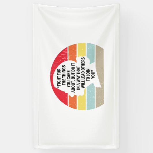 RBG -自分が取り組んでいることに対して闘う気にこと 横断幕 (縦)