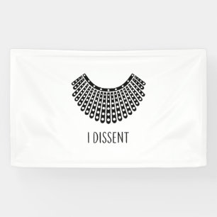RBG Dissent Collar, Ruth Bader Ginsburg氏 横断幕