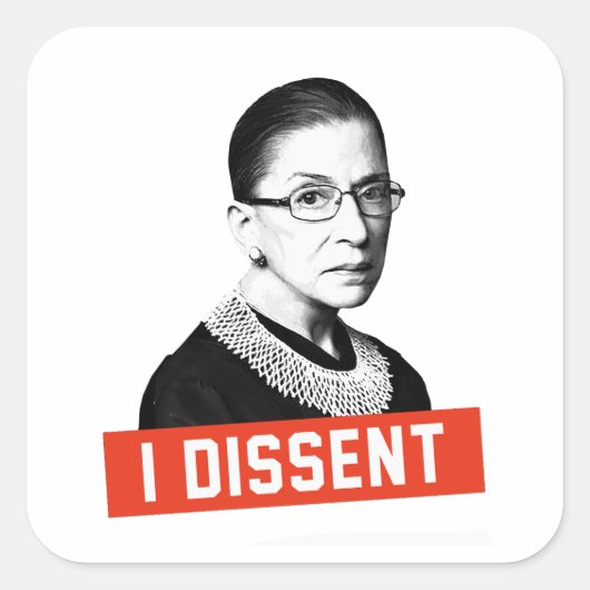 RBG: I DIssent スクエアシール (正面)